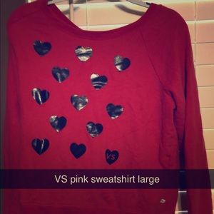 VS pink sweatshirt